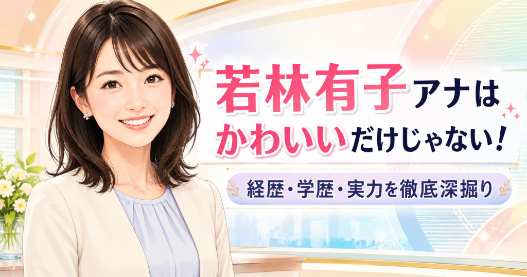 若林有子アナはかわいいだけじゃない！経歴・学歴・実力を徹底深掘り