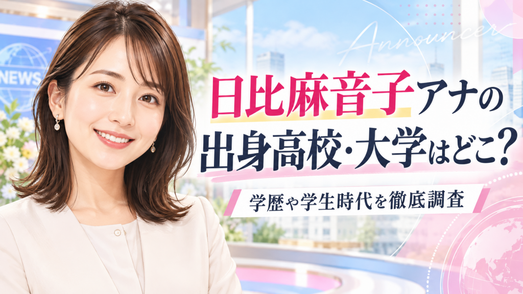 日比麻音子アナの学歴まとめ！出身高校は横浜雙葉、大学は青学？学生時代や英語力も調査