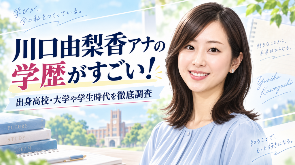 川口由梨香アナの学歴がすごい！出身高校・大学や学生時代を徹底調査