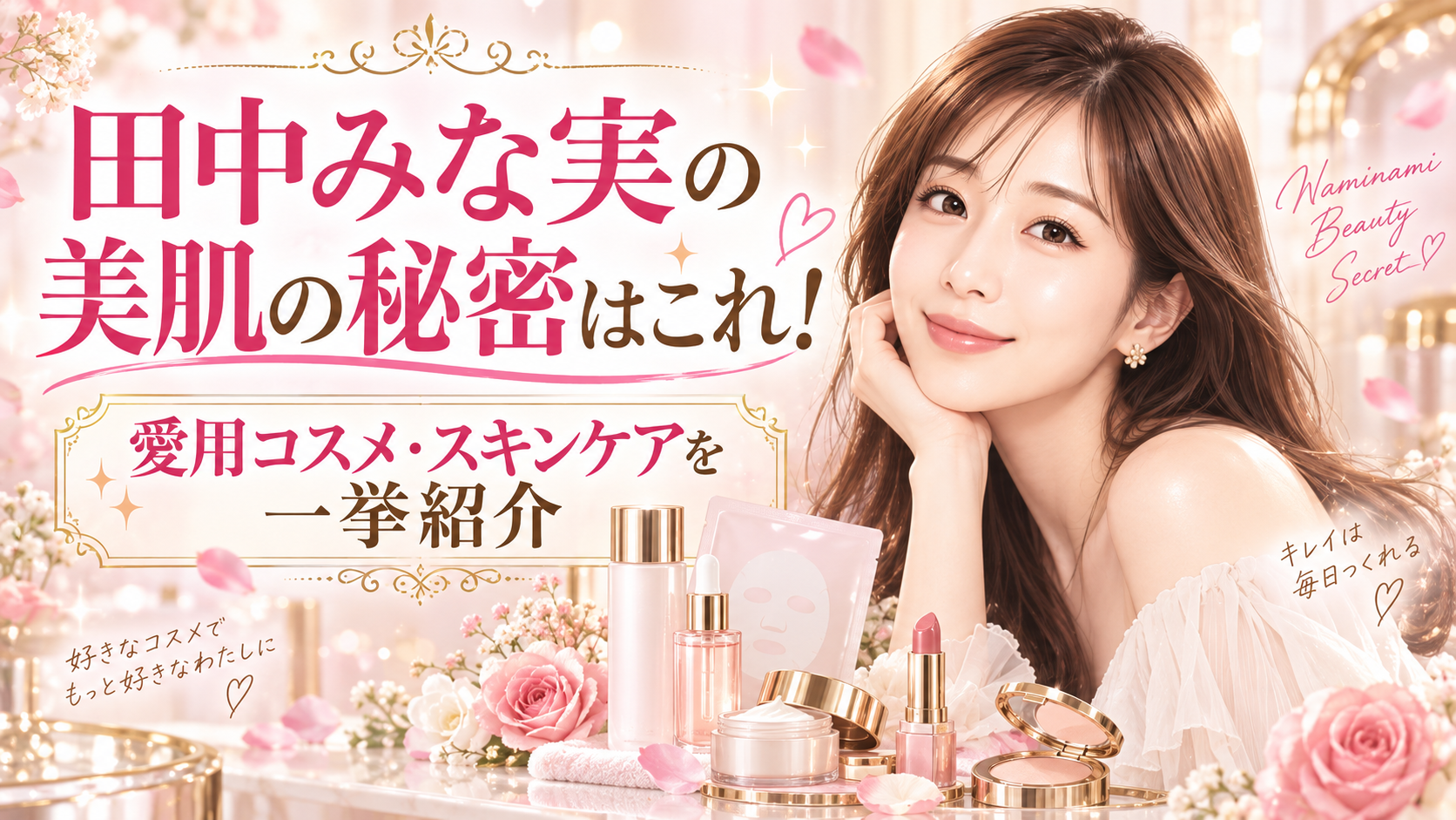 田中みな実の美肌の秘密はこれ！愛用コスメ・スキンケアを一挙紹介